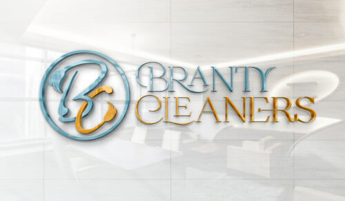 Branty Cleaners Logo Mockup