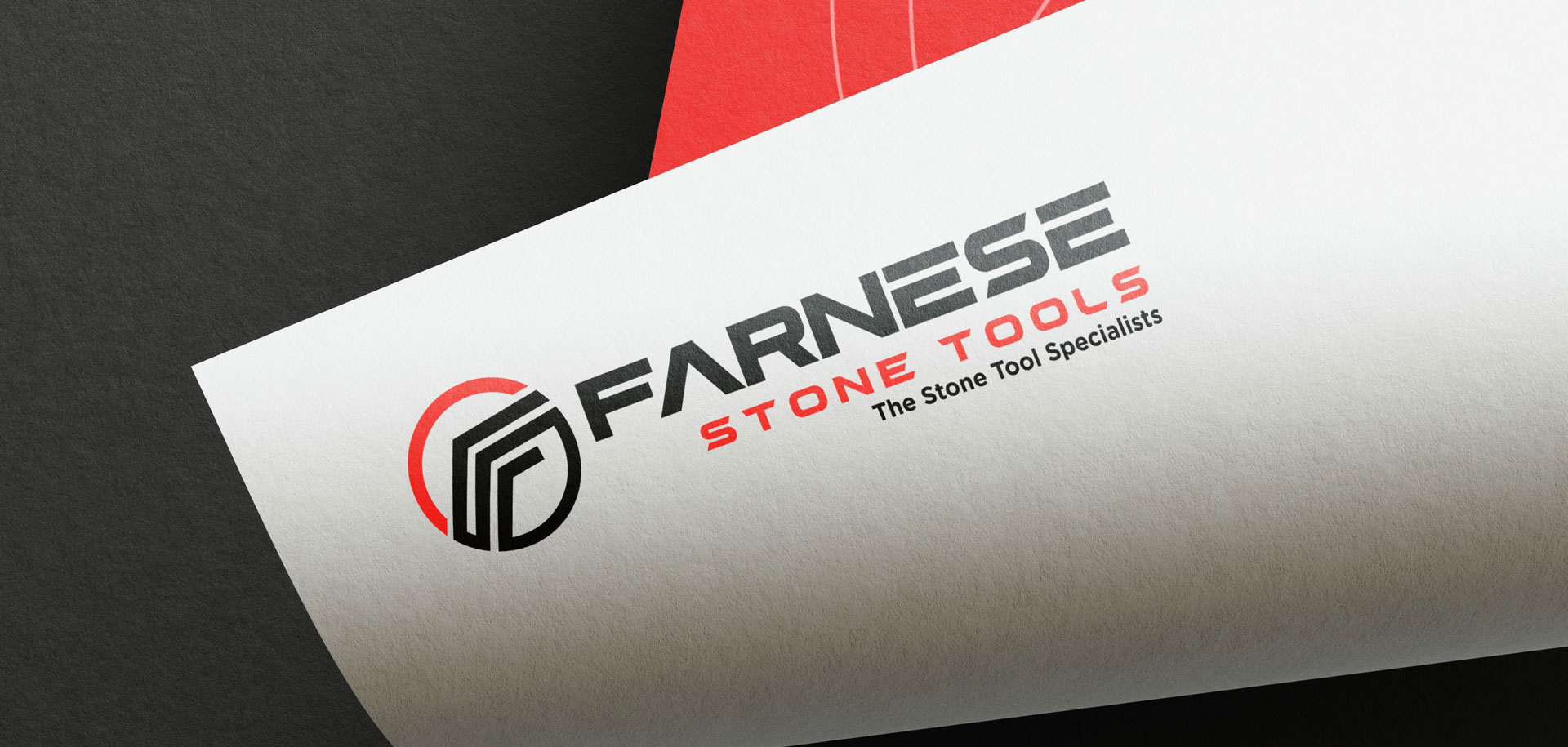 Farnese Stone Tools Logo Mockup