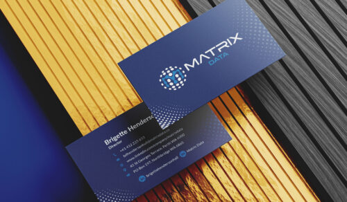 Matrix Data Business Card Design