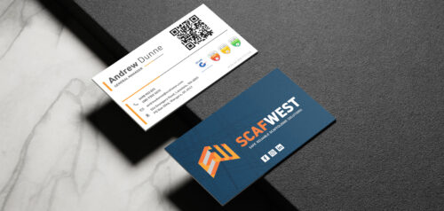 ScafWest Business Card Design