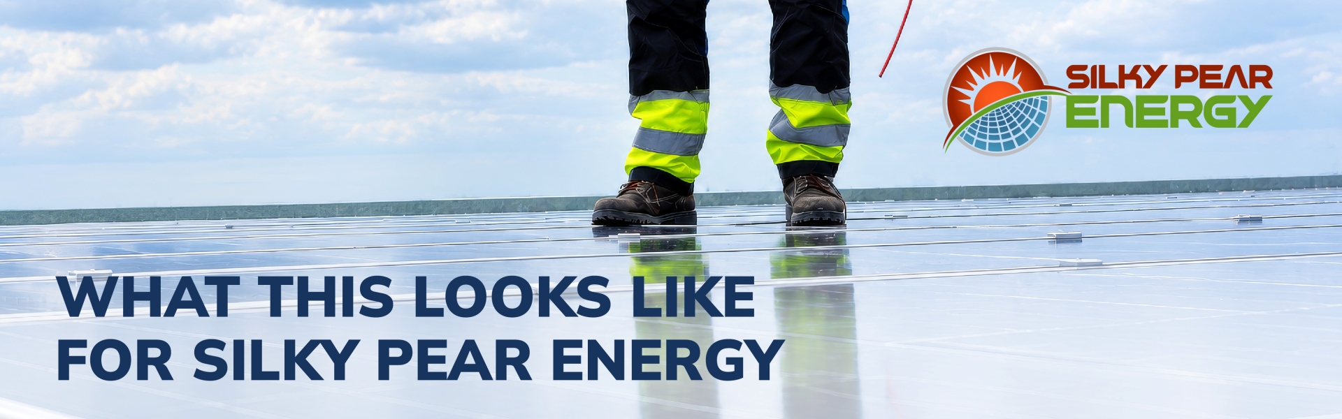 What this looks like for Silky Pear Energy - branded beach graphic